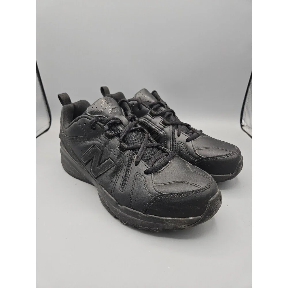 New Balance MX608v5 Slip Resistant Black Leather MX608AB5 Men's Size 9.5 D